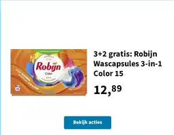 Plein.nl Robijn Wascapsules 3-in-1 Color 15 aanbieding