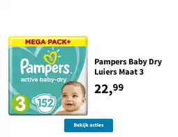 Plein.nl Pampers Baby Dry Luiers Maat 3 aanbieding
