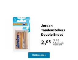 Plein.nl Jordan Tandenstokers Double Ended aanbieding
