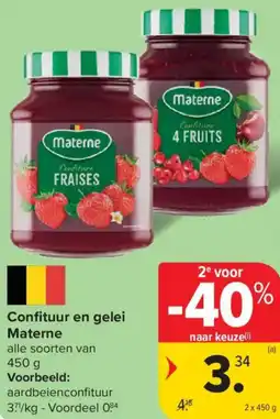 Carrefour MaterneConfiture Confituur en gelei aanbieding