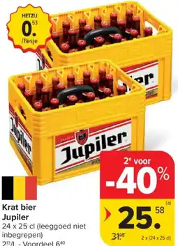 Carrefour Jupiler Krat bier aanbieding