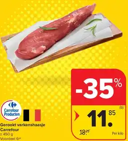 Carrefour Gerookt varkenshaasje Carrefour aanbieding