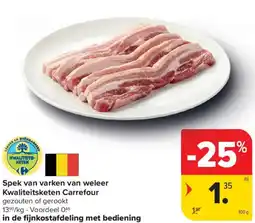 Carrefour Spek van varken van weleer aanbieding