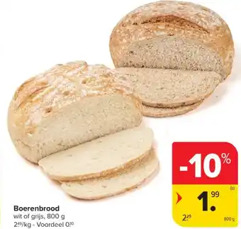 Carrefour Boerenbrood aanbieding
