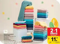 Carrefour Badstoffen handdoek collectie Bath aanbieding
