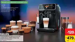 Carrefour Philips Volautomatische espressomachine LatteGo Series 5400 EP5447/90 aanbieding