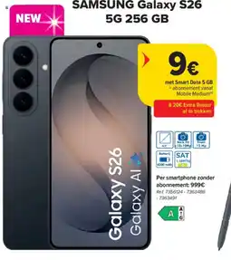Carrefour Samsung Galaxy S26 5G 256 GB aanbieding