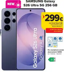 Carrefour Samsung Galaxy S26 Ultra 5G 256 GB aanbieding