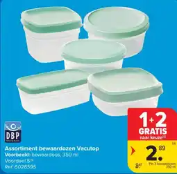 Carrefour Assortiment bewaardozen Vacutop aanbieding