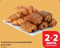 Carrefour Croissants en chocoladebroodjes pure boter aanbieding