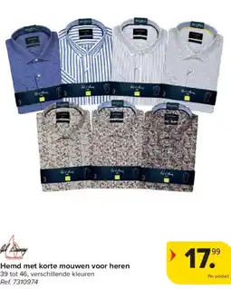 Carrefour Hemd met korte mouwen voor heren aanbieding