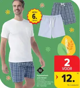 Carrefour Pyjamashort voor heren aanbieding