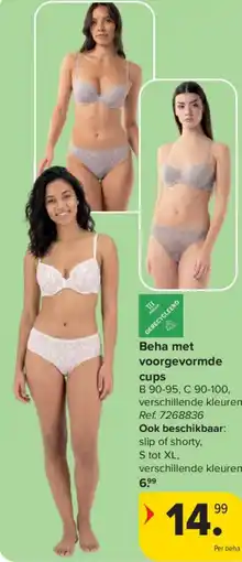 Carrefour Beha met voorgevormde cups aanbieding