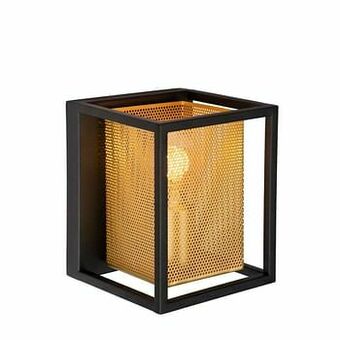 Leen Bakker Lucide wandlamp Sansa - zwart - Leen Bakker aanbieding