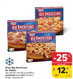 Carrefour Pizza Big Americans Dr. Oetker aanbieding