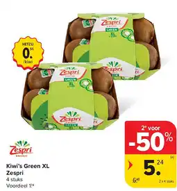 Carrefour Kiwi’s Green XL Zespri aanbieding