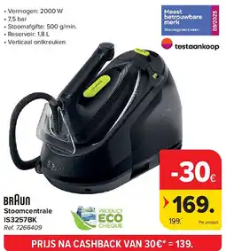 Carrefour Stoomcentrale IS3257BK aanbieding