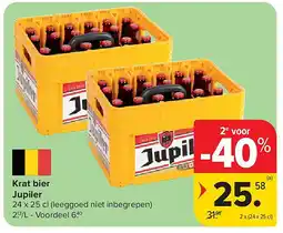 Carrefour Krat bier Jupiler aanbieding