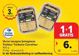 Carrefour Verse lasagne bolognese Traiteur Trattoria Carrefour aanbieding