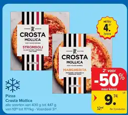Carrefour Pizza Crosta Mollica aanbieding