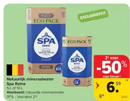 Carrefour Natuurlijk mineraalwater Spa Reine aanbieding