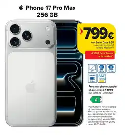 Carrefour iPhone 17 Pro Max 256 GB aanbieding