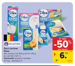 Carrefour Zero Lactose Dilea aanbieding