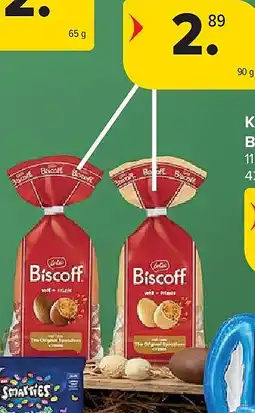 Carrefour Chocolade paaseitjes Bisco Lotus aanbieding