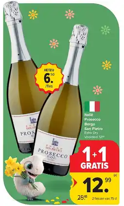 Carrefour Italië Prosecco Borgo San Pietro aanbieding