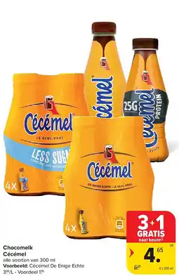 Carrefour Chocomelk Cécémel aanbieding