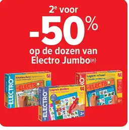 Carrefour op de dozen van Electro Jumbo aanbieding