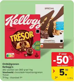 Carrefour Ontbijtgranen Kellogg’s aanbieding