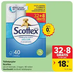 Carrefour Toiletpapier Scottex aanbieding