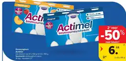 Carrefour Drinkyoghurt Actimel aanbieding