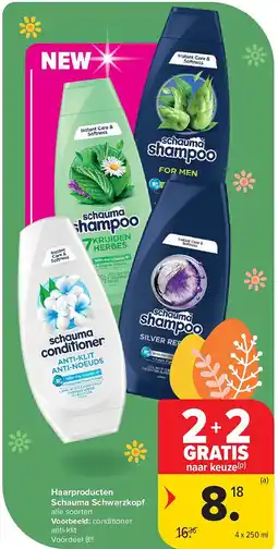 Carrefour Haarproducten Schauma Schwarzkopf aanbieding
