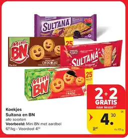 Carrefour Koekjes Sultana en BN aanbieding