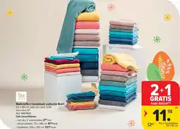 Carrefour Badsto en handdoek collectie Bath aanbieding