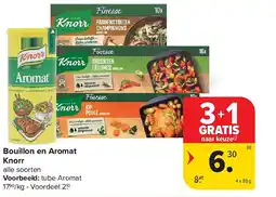Carrefour Bouillon en Aromat Knorr aanbieding