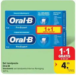 Carrefour Set tandpasta Oral-B aanbieding