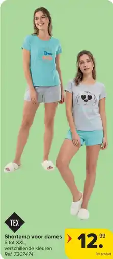 Carrefour Shortama voor dames aanbieding