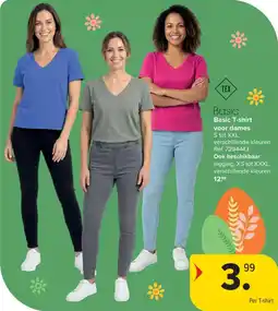 Carrefour Basic T-shirt voor dames aanbieding