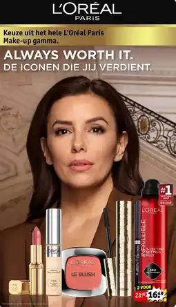 Kruidvat Keuze uit het hele L'Oréal Paris Make-up gamma. aanbieding