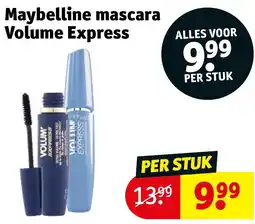 Kruidvat Maybelline mascara Volume Express aanbieding