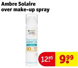 Kruidvat Ambre Solaire over make-up spray aanbieding