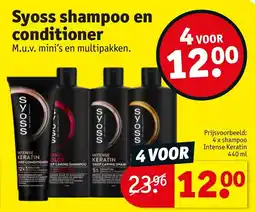 Kruidvat Syoss shampoo en conditioner aanbieding