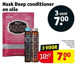 Kruidvat Hask Deep conditioner en olie aanbieding