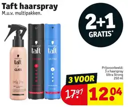 Kruidvat Taft Haarspray aanbieding