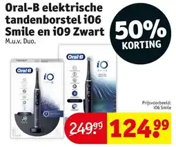 Kruidvat Oral-B elektrische tandenborstel i06 Smile en i09 Zwart aanbieding