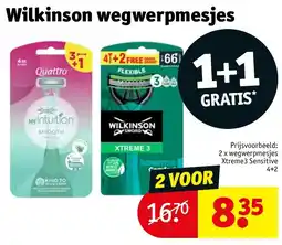 Kruidvat Wilkinson Wegwerpmesjes aanbieding