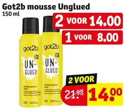 Kruidvat Got2b Mousse Unglued aanbieding